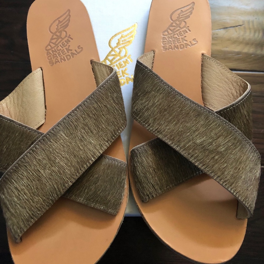 Ancient greek sandals slides so cute 🥰